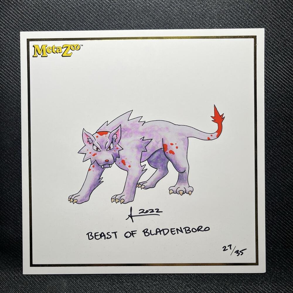 Metazoo Kickstarter Print Beast Of Bladenboro Artist Signed Autograph 27/35